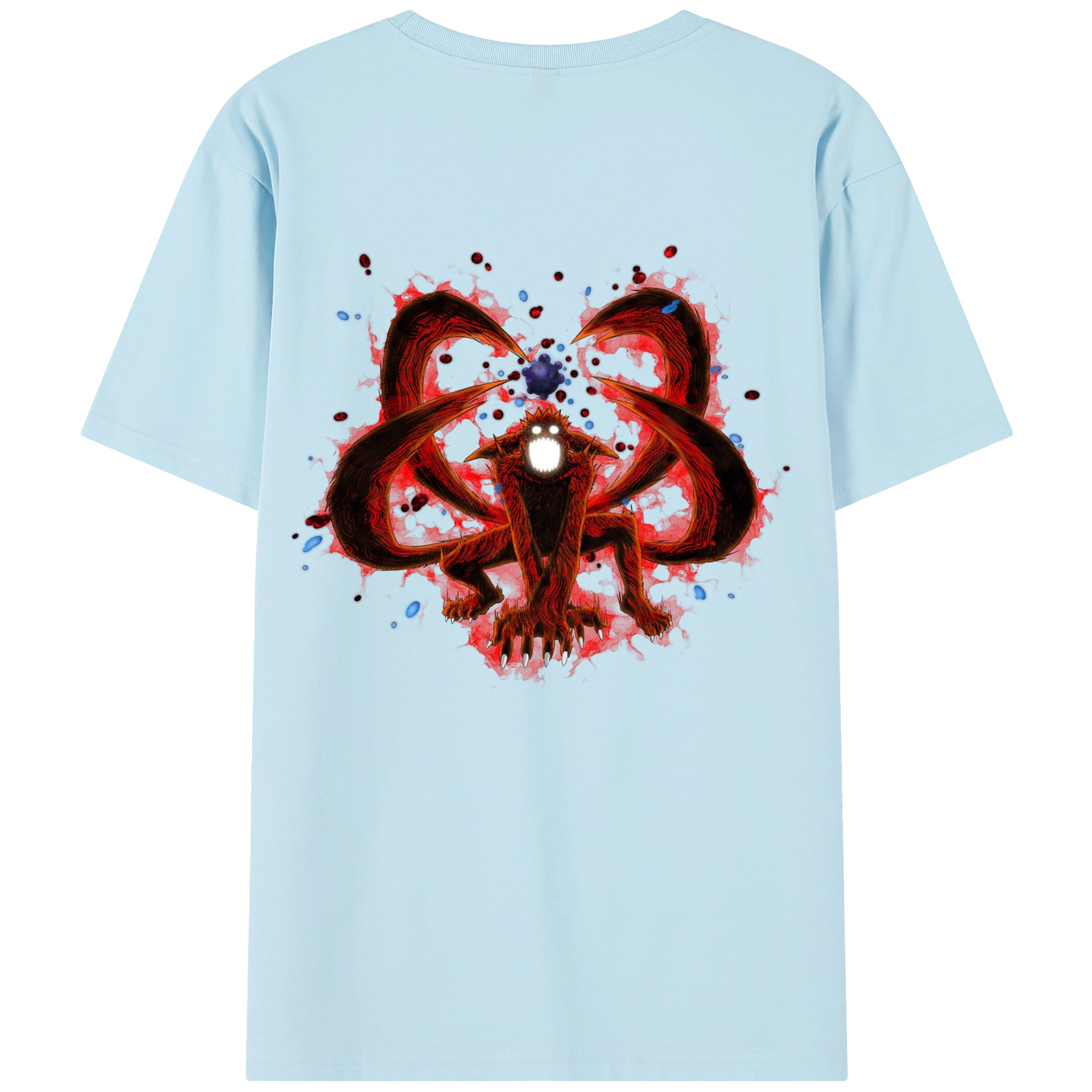 （画像用） NARUTO -ナルト- うずまき ナルト Uzumaki Naruto 綿100％半袖Tシャツ（背面プリント）